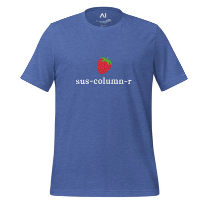 sus-column-r Strawberry T-Shirt (unisex) - Heather True Royal / M