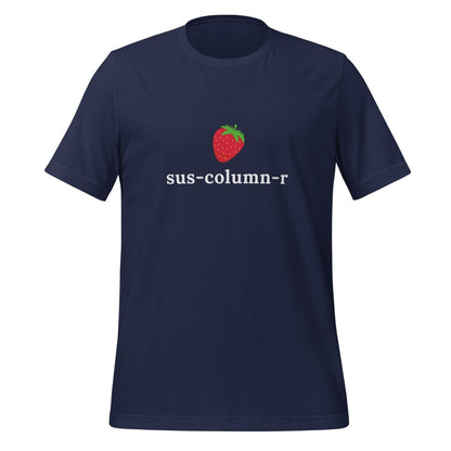 sus - column - r Strawberry T-Shirt (unisex) - Navy - AI Store