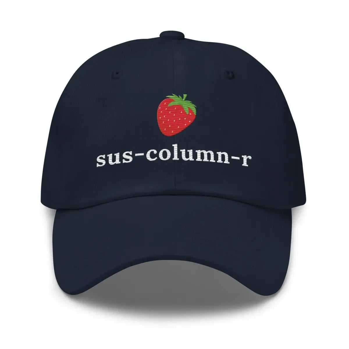 sus-column-r Strawberry True-Color Embroidered Cap - Navy