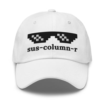 sus - column - r Thug Life Embroidered Cap - White - AI Store