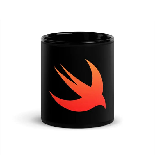 The Swift Logo Black Glossy Mug 11 Oz.