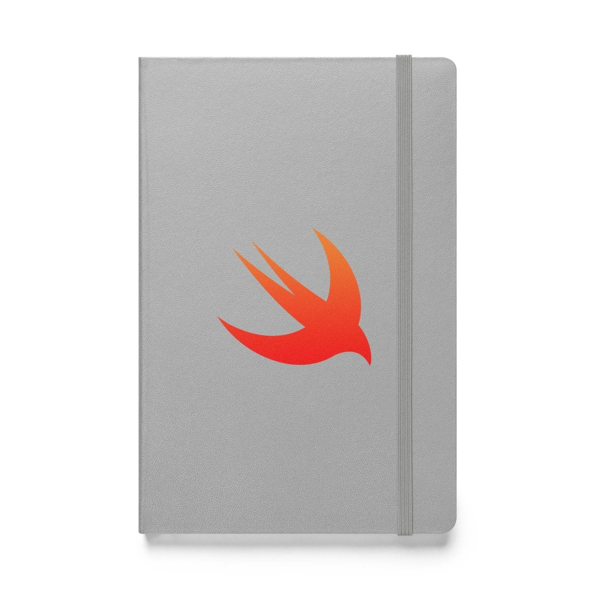 Swift Logo Hardcover Bound Notebook - Silver - AI Store