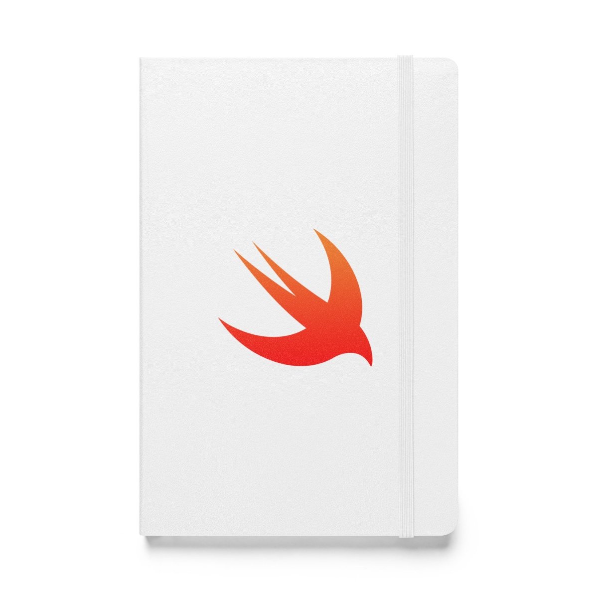 Swift Logo Hardcover Bound Notebook - White - AI Store