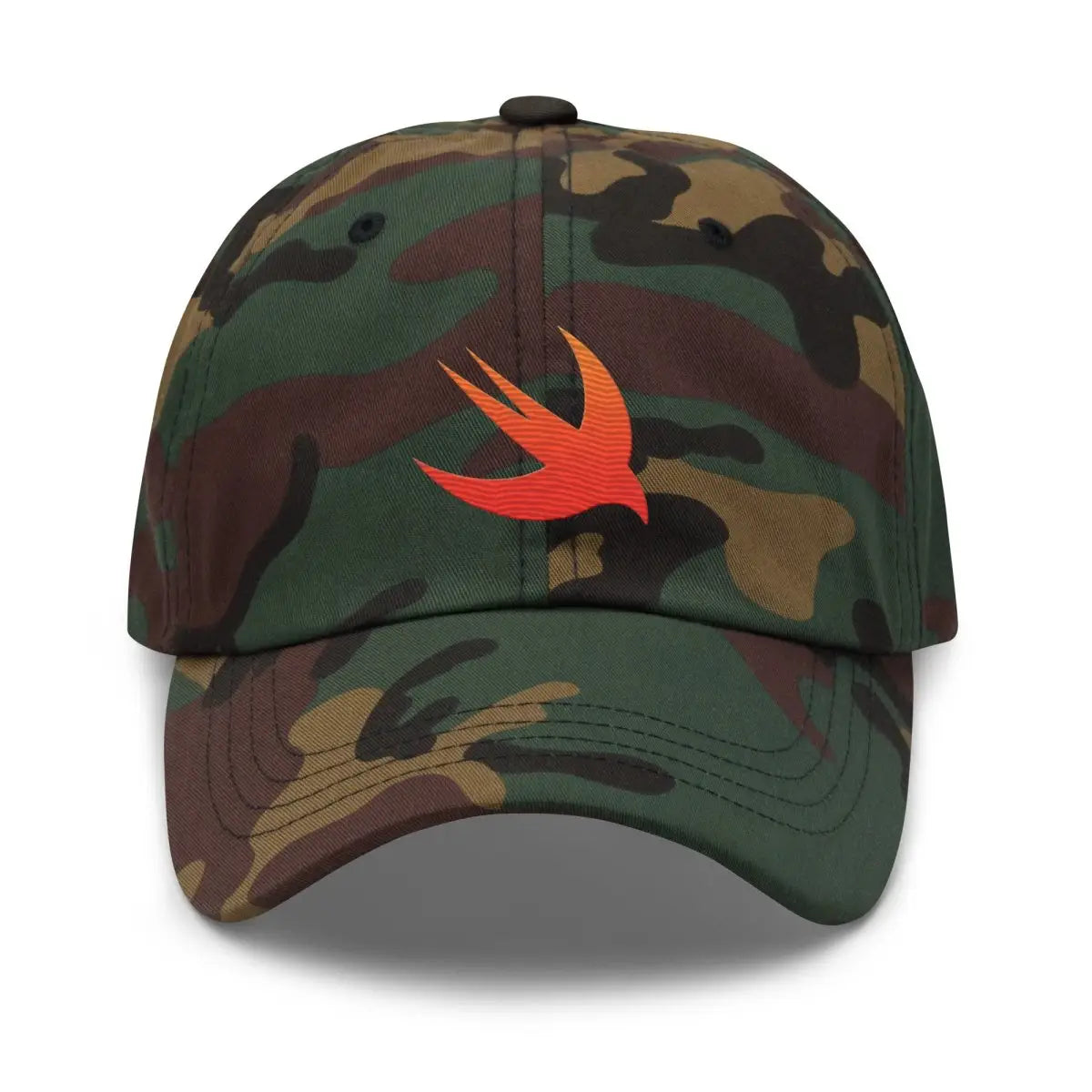 Swift Logo True-Color Embroidered Cap - Green Camo