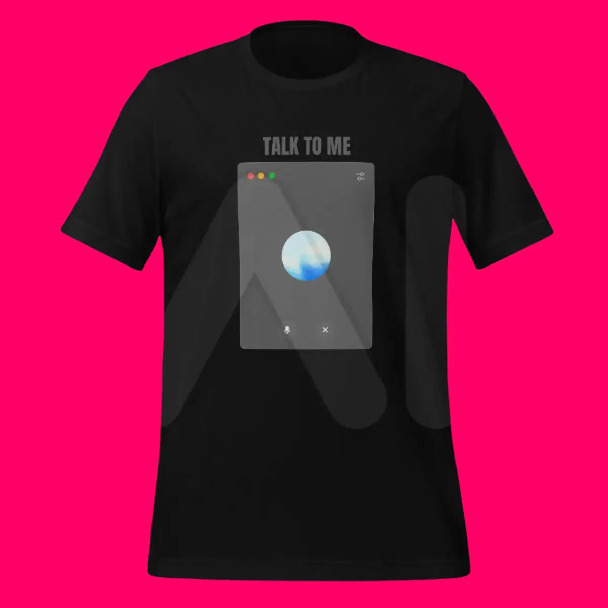 The Talk to me Advanced Voice Mode on Desktop T-shirt (unisex).