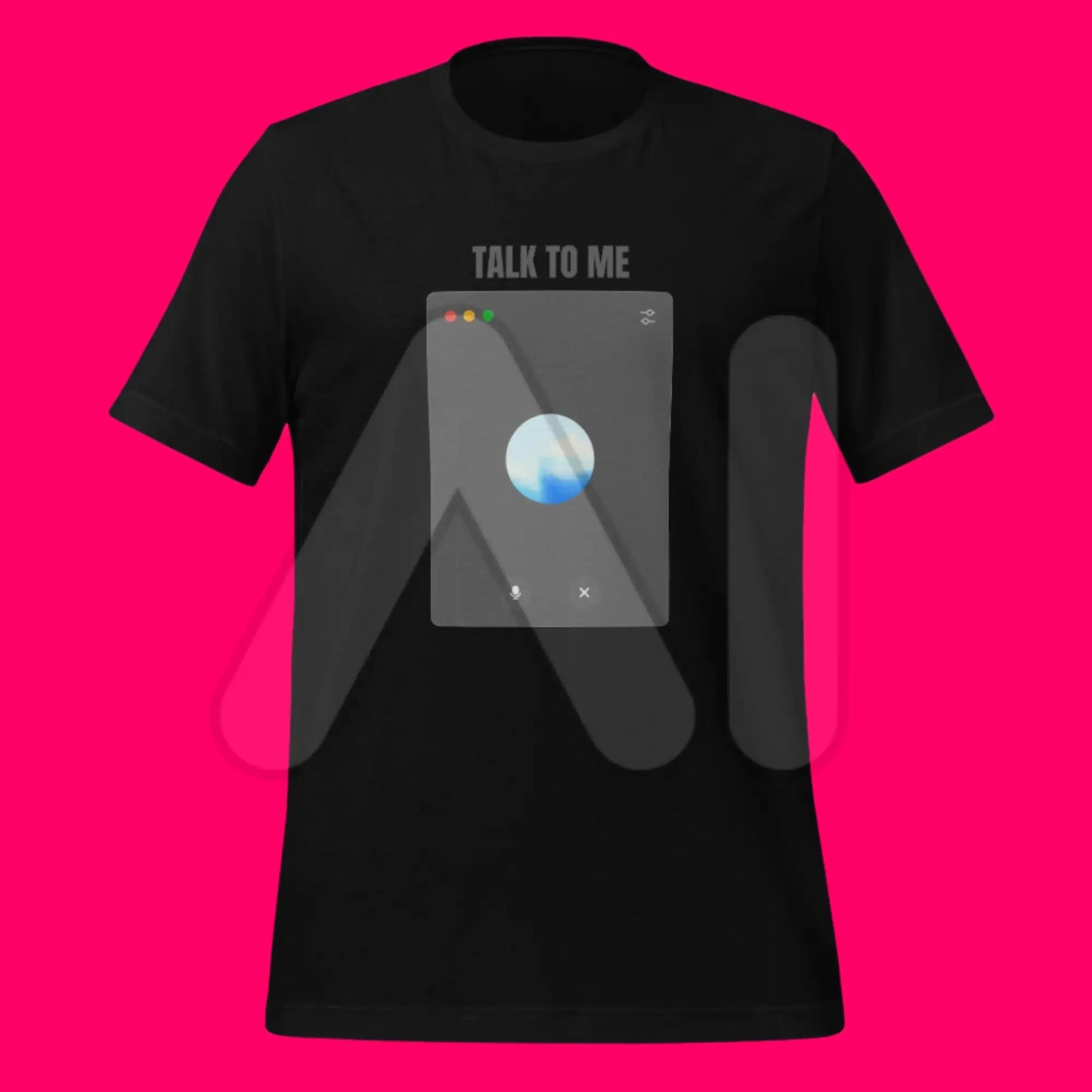 TALK TO ME OpenAI Advanced Voice Mode on Desktop T-Shirt (unisex)