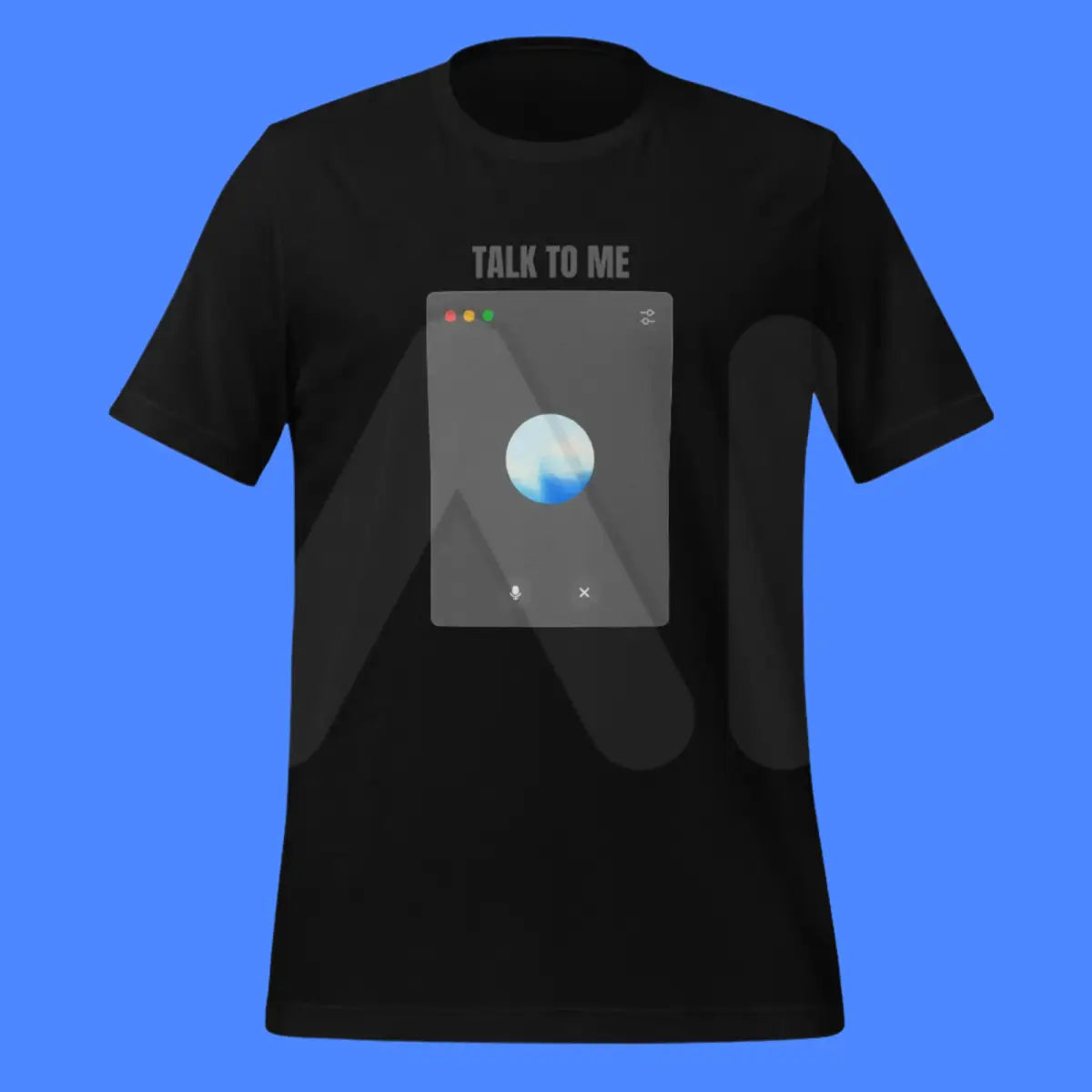 The Talk to me Advanced Voice Mode on Desktop T-shirt (unisex).