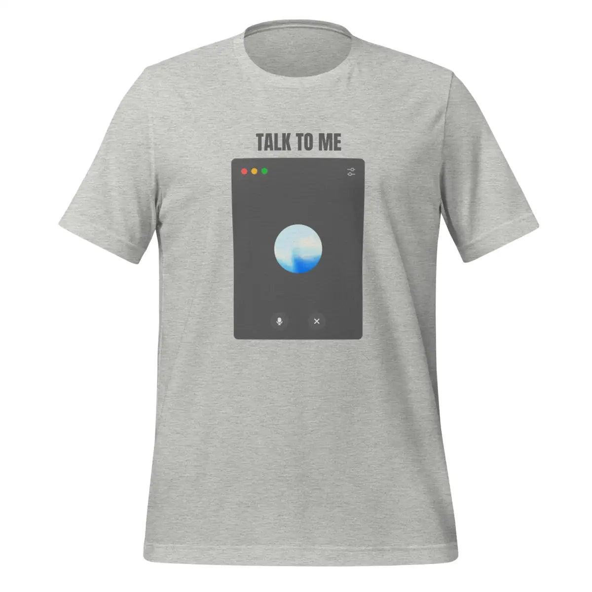 The Talk to me Advanced Voice Mode on Desktop T-shirt (unisex) Athletic Heather / m.