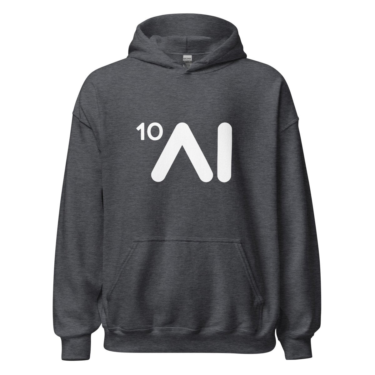 Ten Times AI Logo Hoodie (unisex) - Dark Heather - AI Store