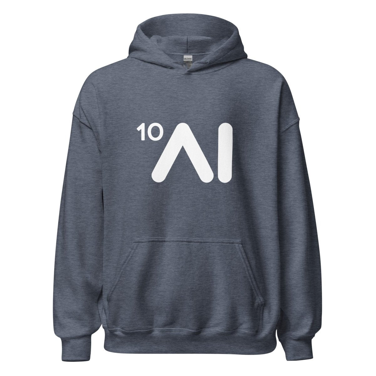 Ten Times AI Logo Hoodie (unisex) - Heather Sport Dark Navy - AI Store