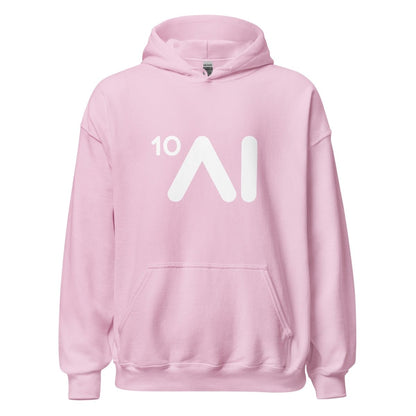 Ten Times AI Logo Hoodie (unisex) - Light Pink - AI Store