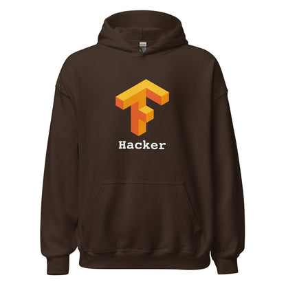 TensorFlow 1 Hacker Hoodie (unisex) - Dark Chocolate - AI Store