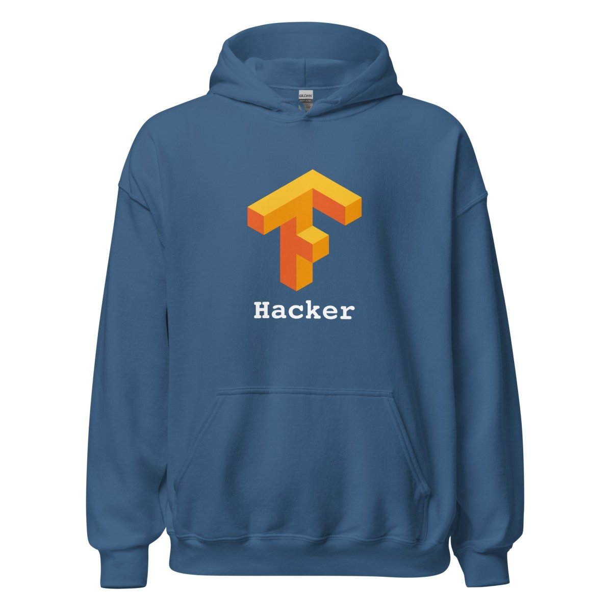 TensorFlow 1 Hacker Hoodie (unisex) - Indigo Blue - AI Store