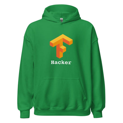 TensorFlow 1 Hacker Hoodie (unisex) - Irish Green - AI Store