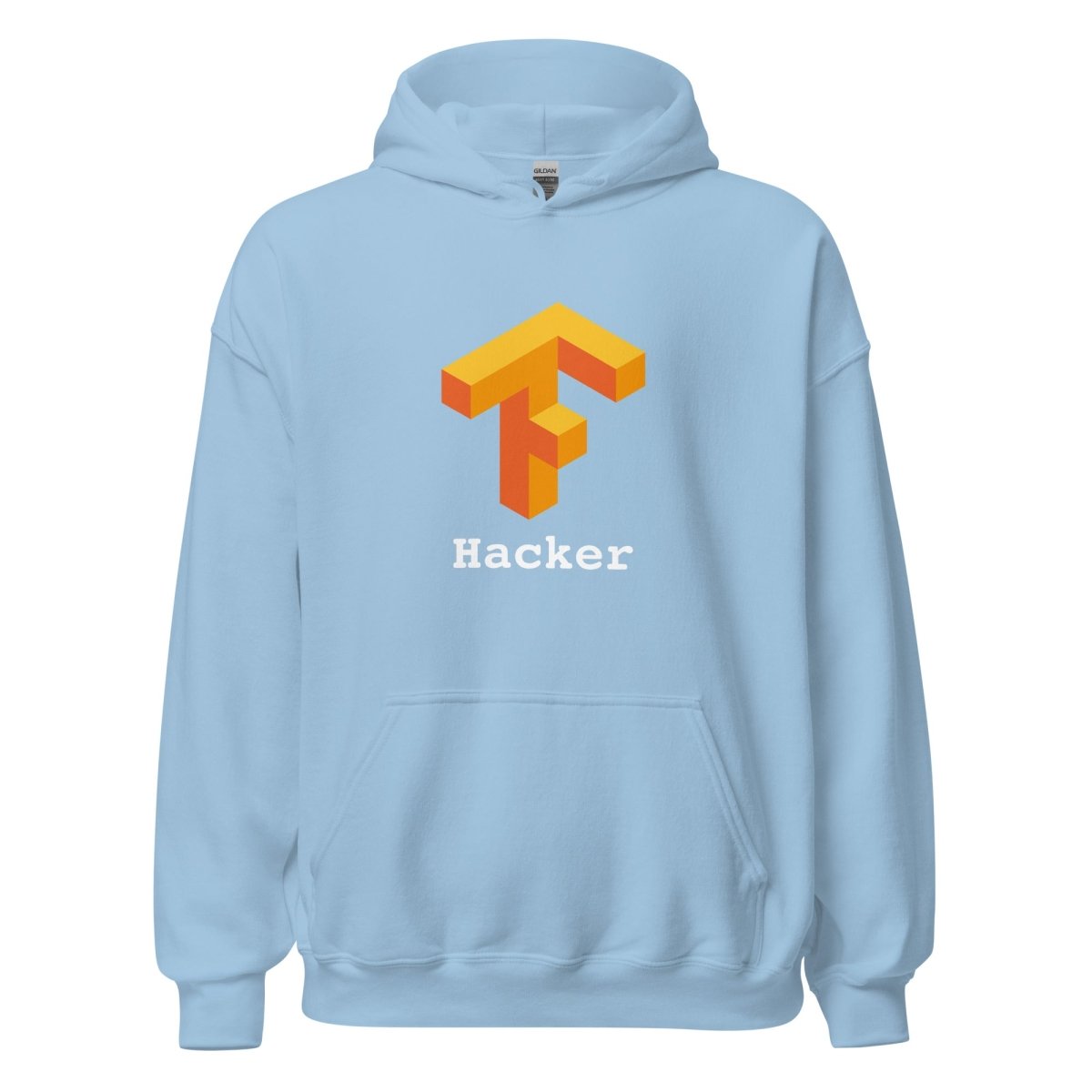 TensorFlow 1 Hacker Hoodie (unisex) - Light Blue - AI Store