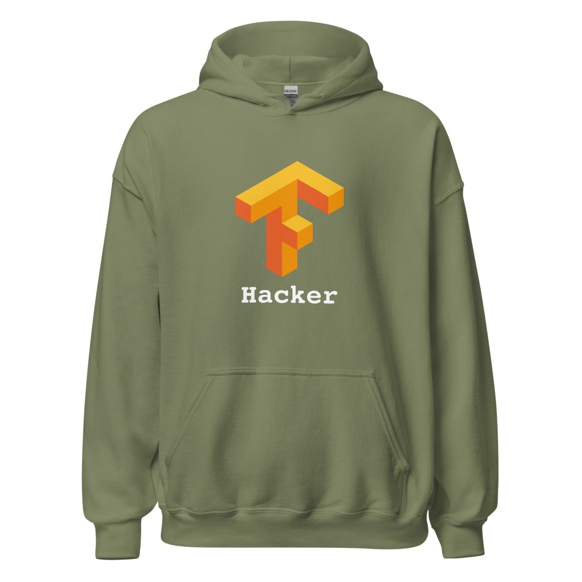 TensorFlow 1 Hacker Hoodie (unisex) - Military Green - AI Store