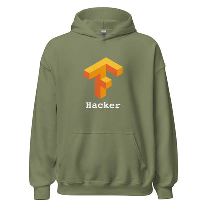 TensorFlow 1 Hacker Hoodie (unisex) - Military Green / M