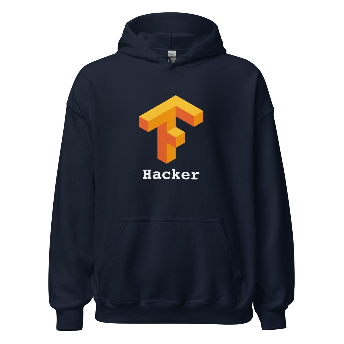 TensorFlow 1 Hacker Hoodie (unisex) - Navy - AI Store