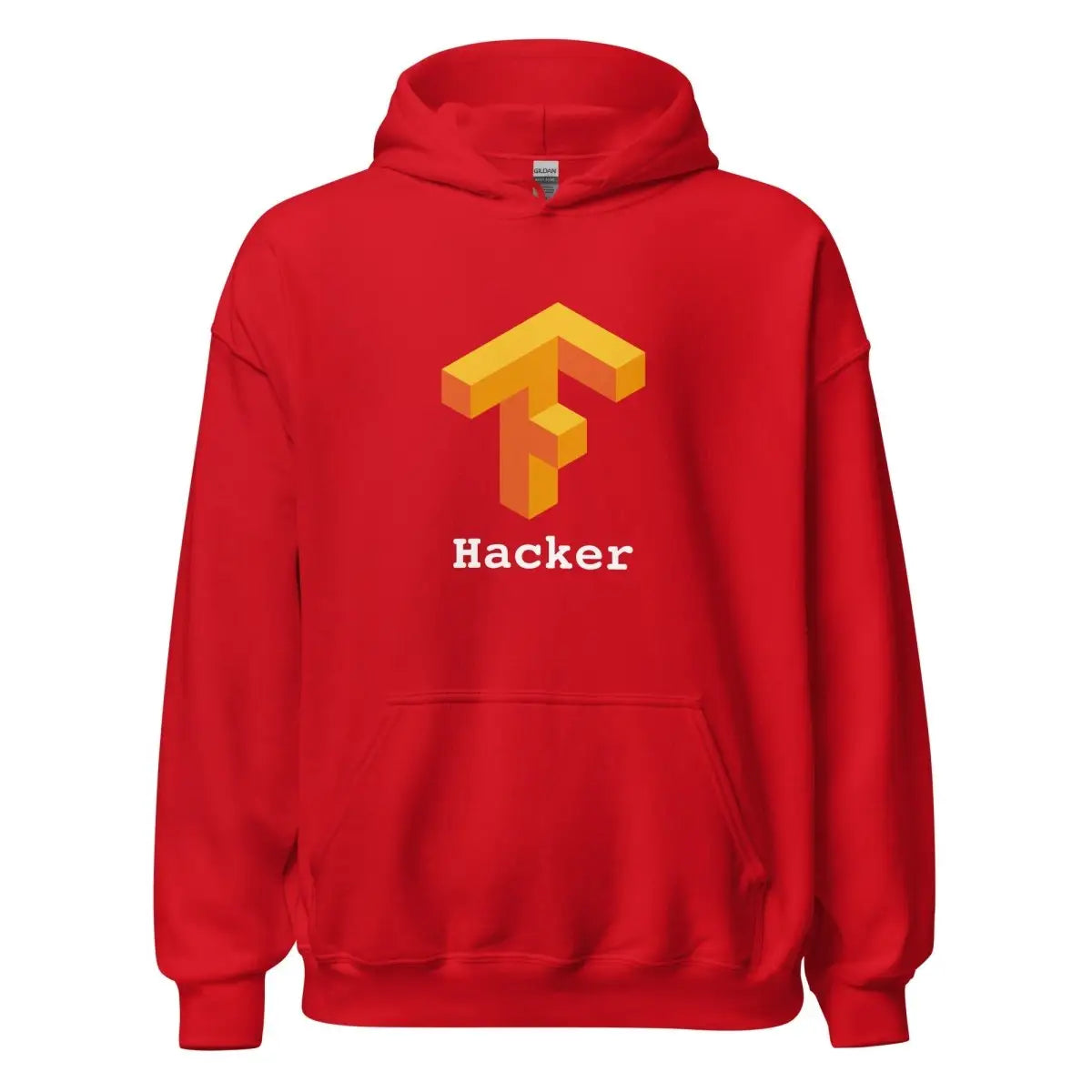 TensorFlow 1 Hacker Hoodie (unisex) - Red / M