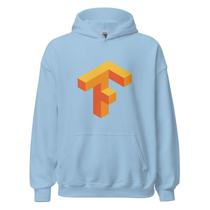 TensorFlow 1 Hoodie (unisex) - Light Blue - AI Store