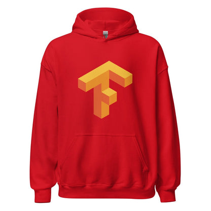 TensorFlow 1 Hoodie (unisex) - Red - AI Store