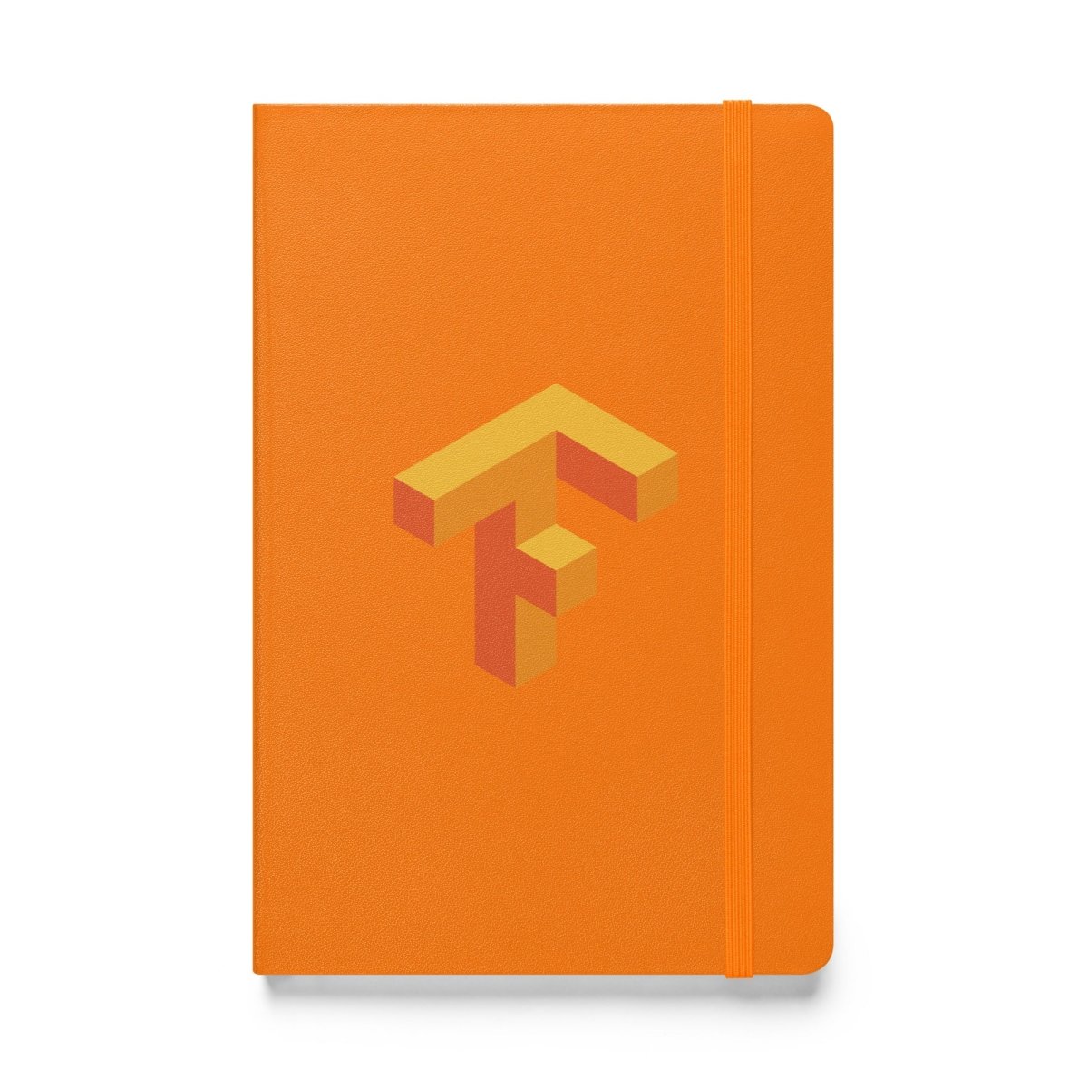TensorFlow 1 Icon Hardcover Bound Notebook - Orange - AI Store