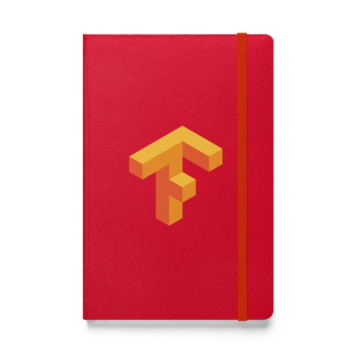 TensorFlow 1 Icon Hardcover Bound Notebook - Red - AI Store