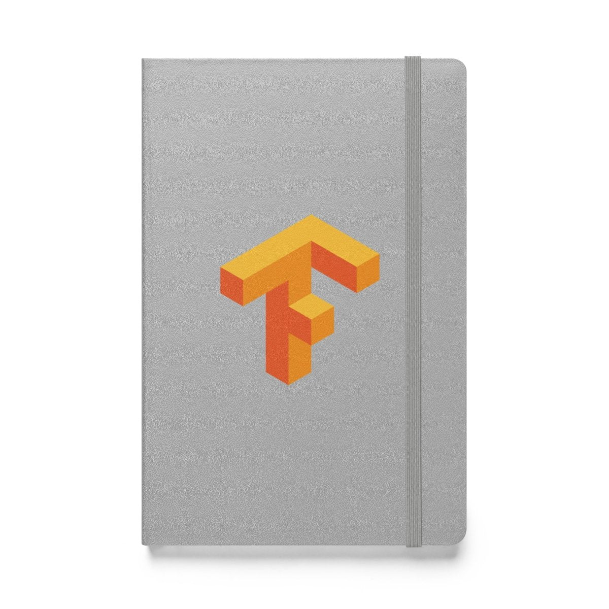 TensorFlow 1 Icon Hardcover Bound Notebook - Silver - AI Store