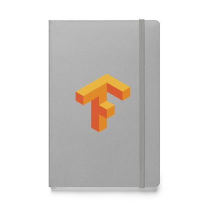 TensorFlow 1 Icon Hardcover Bound Notebook - Silver - AI Store