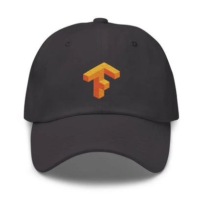 TensorFlow 1 Icon True-Color Embroidered Cap - Dark Grey