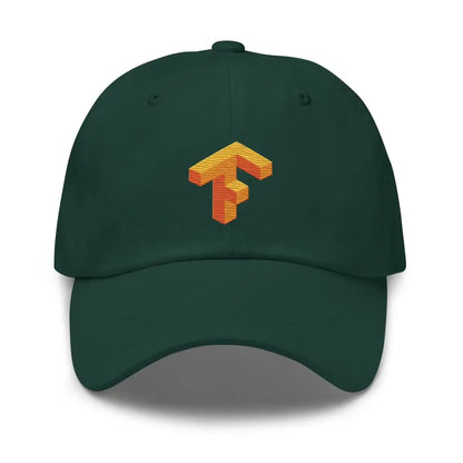 TensorFlow 1 Icon True-Color Embroidered Cap - Spruce