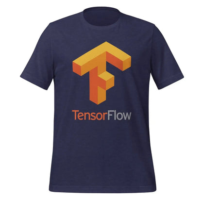 TensorFlow 1 Large Stacked Logo T-Shirt (unisex) - Heather Midnight Navy / M