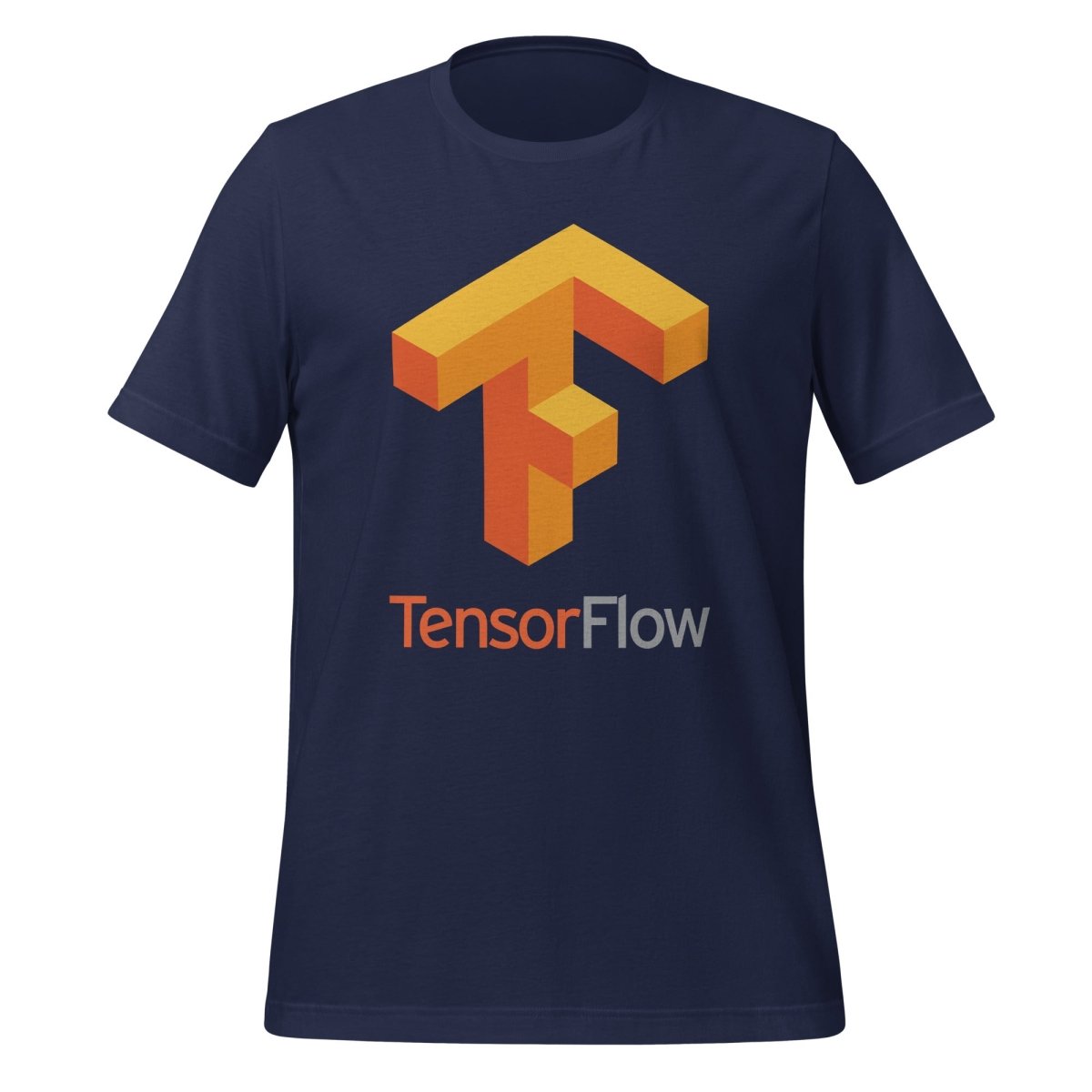 TensorFlow 1 Large Stacked Logo T - Shirt (unisex) - Navy - AI Store