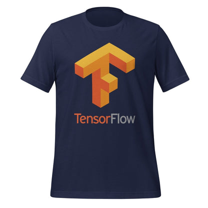 TensorFlow 1 Large Stacked Logo T - Shirt (unisex) - Navy - AI Store