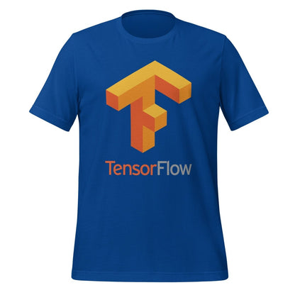 TensorFlow 1 Large Stacked Logo T - Shirt (unisex) - True Royal - AI Store