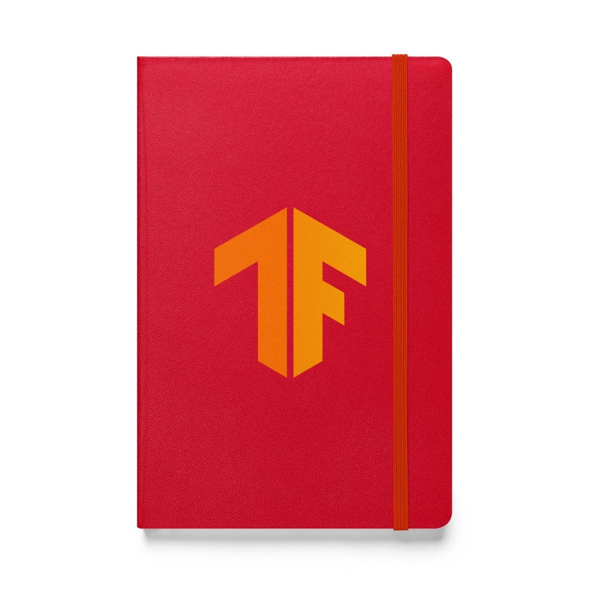 TensorFlow 2 Icon Hardcover Bound Notebook - Red - AI Store