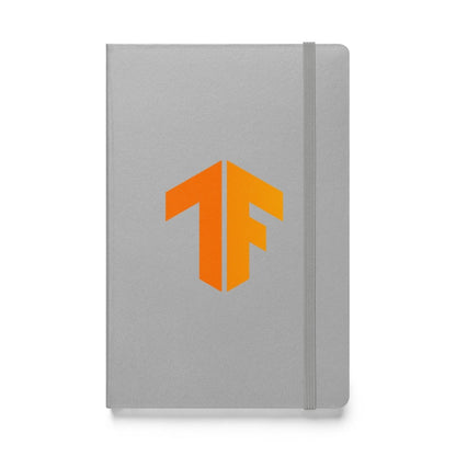 TensorFlow 2 Icon Hardcover Bound Notebook - Silver - AI Store