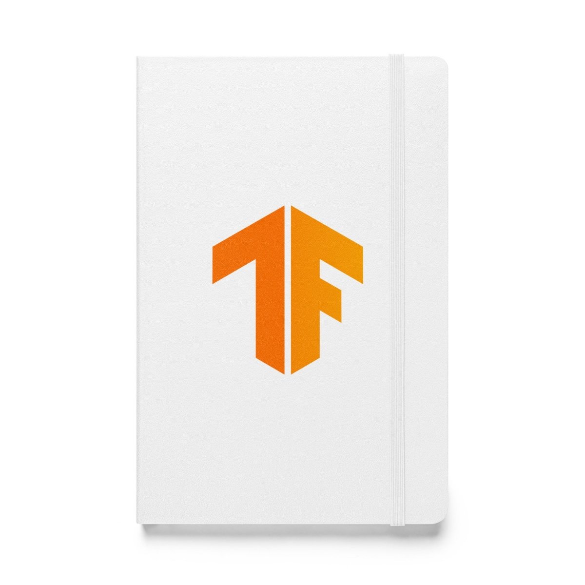 TensorFlow 2 Icon Hardcover Bound Notebook - White - AI Store