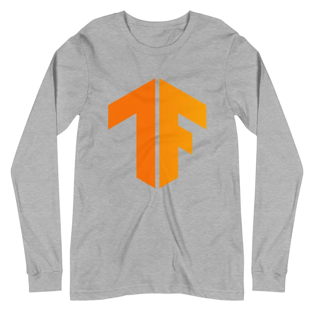 TensorFlow 2 Icon Long Sleeve T-Shirt (unisex) - Athletic Heather / M