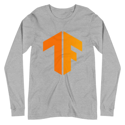 TensorFlow 2 Icon Long Sleeve T-Shirt (unisex) - Athletic Heather / M