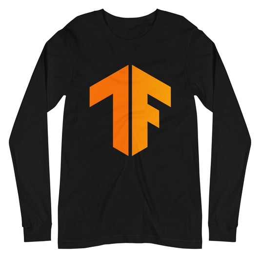 TensorFlow 2 Icon Long Sleeve T - Shirt (unisex) - Black - AI Store