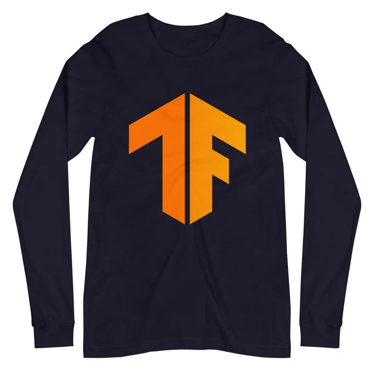 TensorFlow 2 Icon Long Sleeve T-Shirt (unisex) - Navy / M