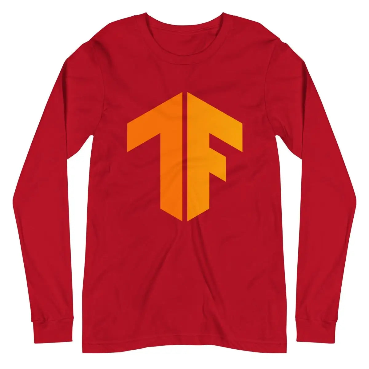 TensorFlow 2 Icon Long Sleeve T-Shirt (unisex) - Red / M