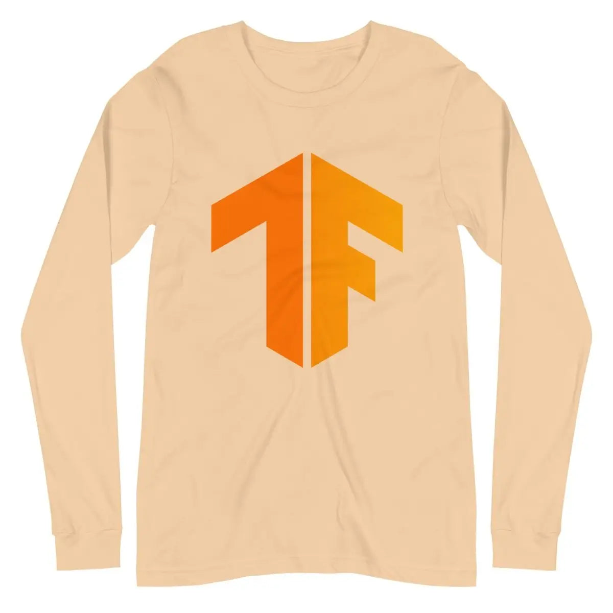 TensorFlow 2 Icon Long Sleeve T-Shirt (unisex) - Sand Dune / M