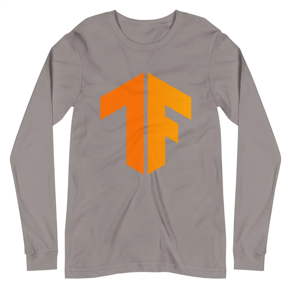 TensorFlow 2 Icon Long Sleeve T-Shirt (unisex) - Storm / M