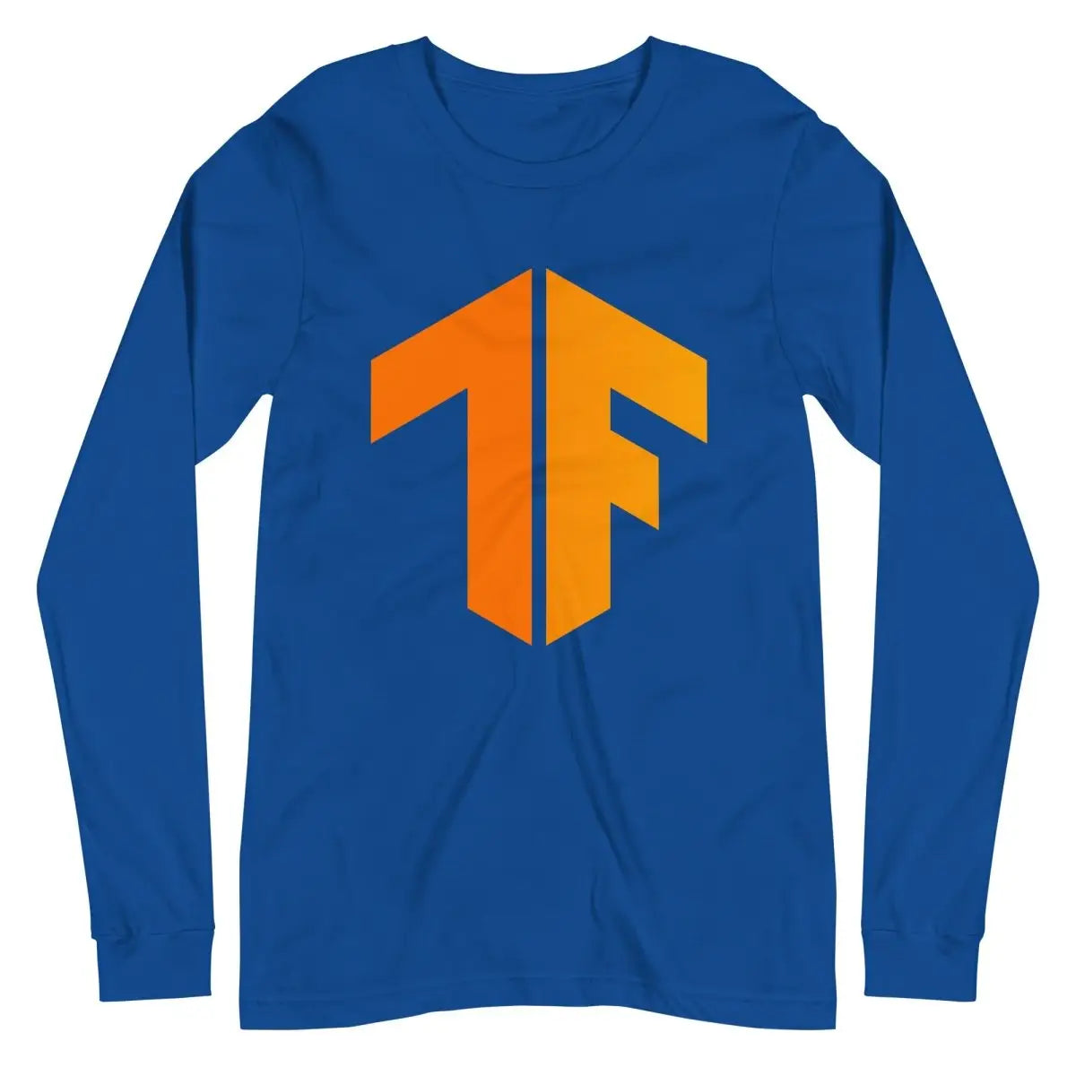 TensorFlow 2 Icon Long Sleeve T-Shirt (unisex) - True Royal / M