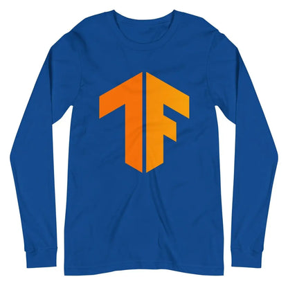 TensorFlow 2 Icon Long Sleeve T-Shirt (unisex) - True Royal / M