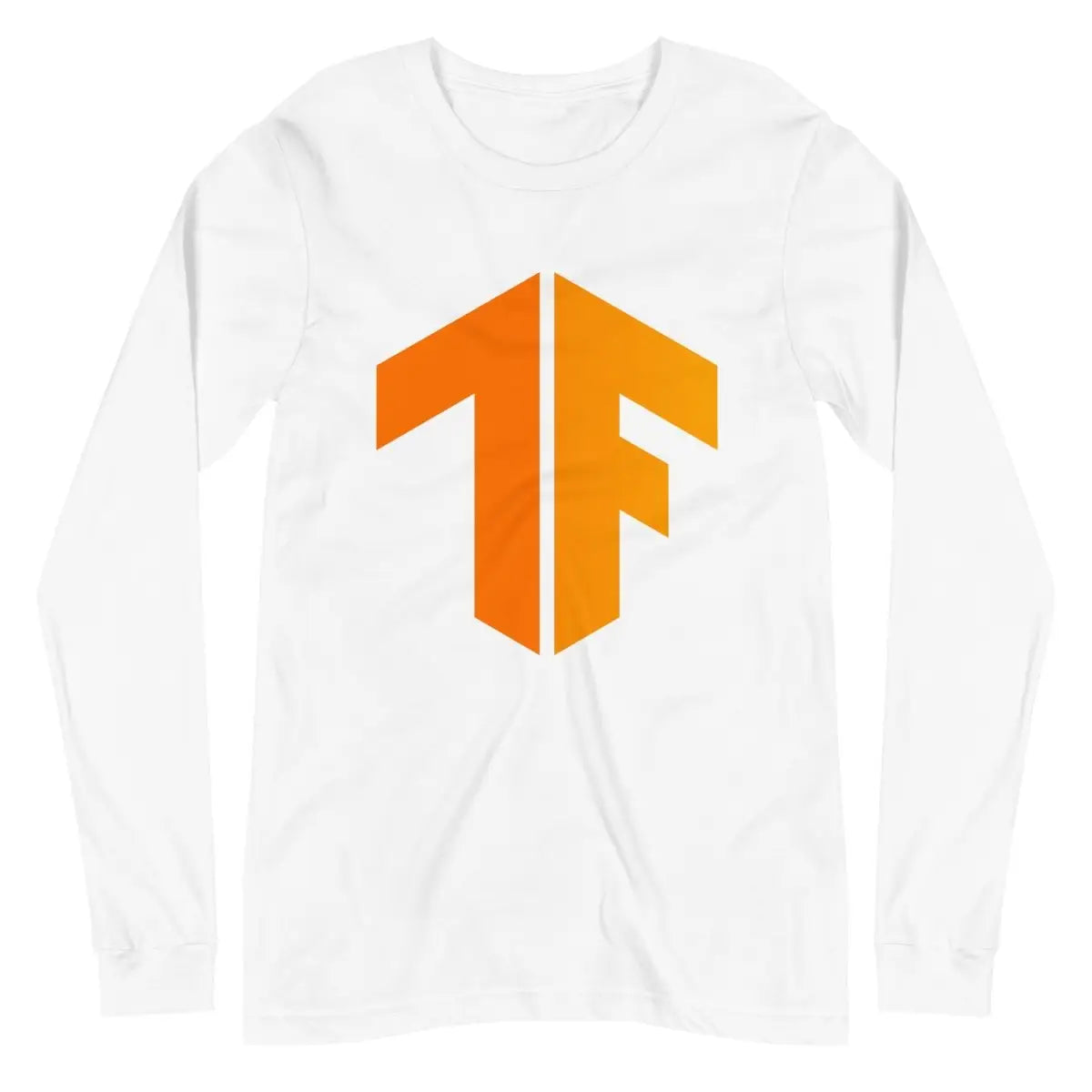 TensorFlow 2 Icon Long Sleeve T-Shirt (unisex) - White / M