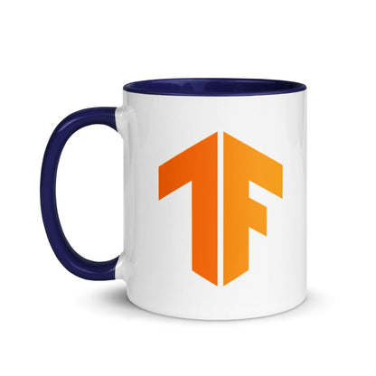 TensorFlow 2 Icon Mug with Color Inside - Dark Blue - AI Store