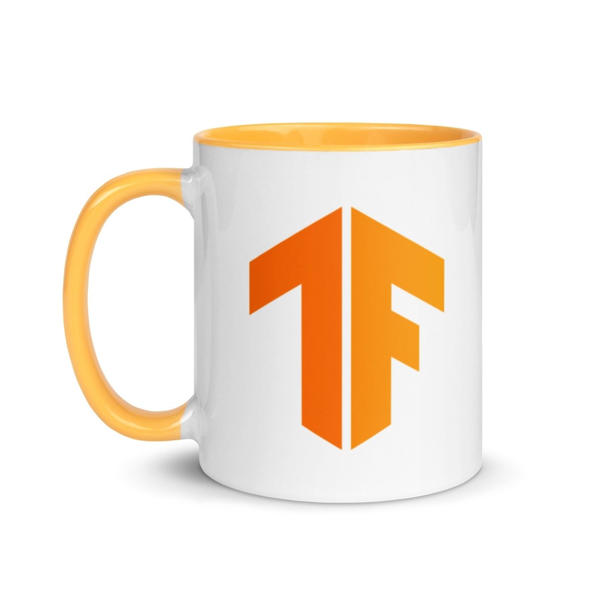 TensorFlow 2 Icon Mug with Color Inside - Golden Yellow - AI Store